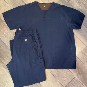 Blue Carhartt Scrub Set